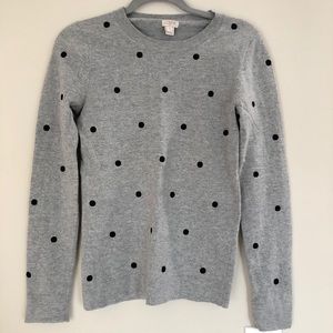 JCREW polkadot sweater